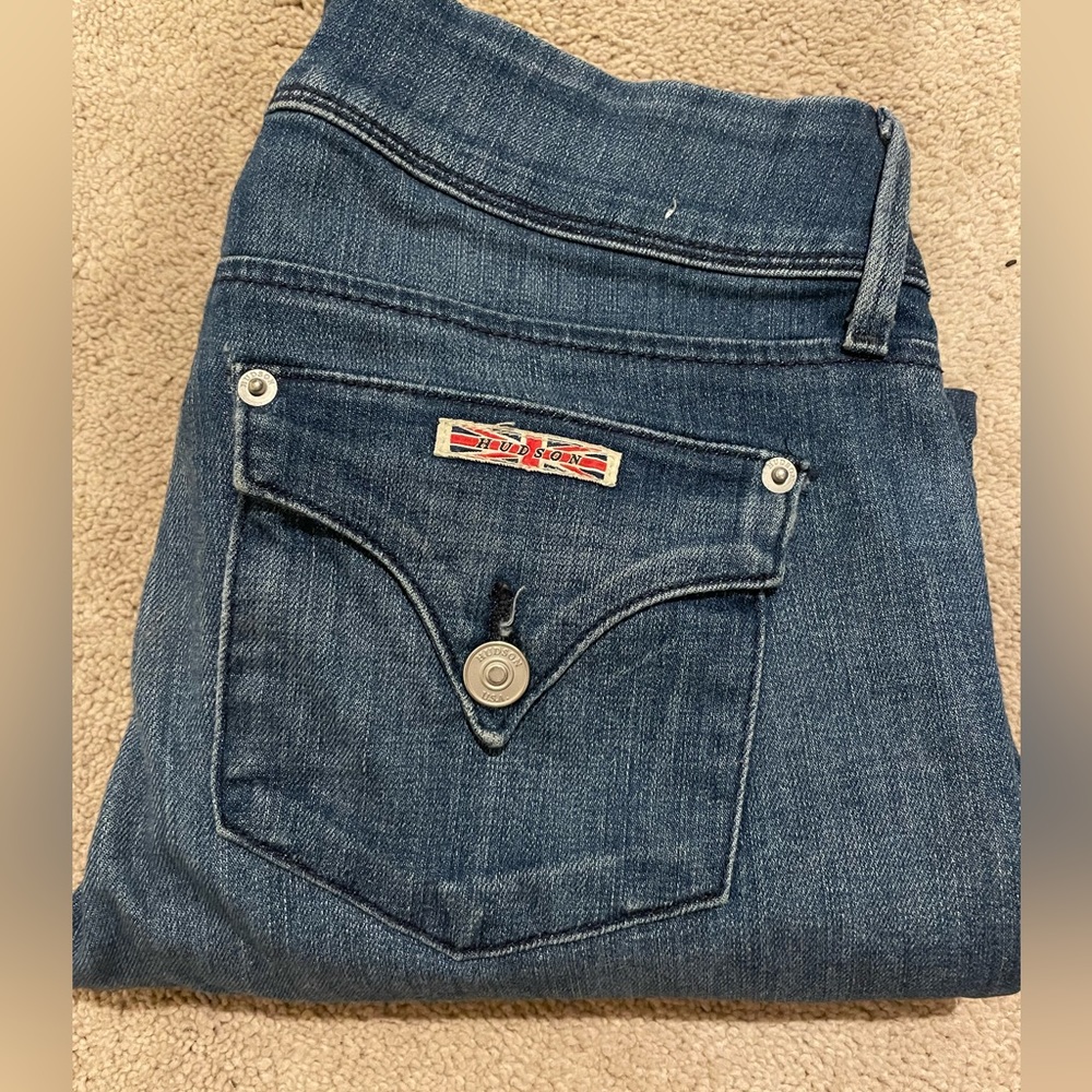 Hudson Collin Flap Skinny Crop Jeans